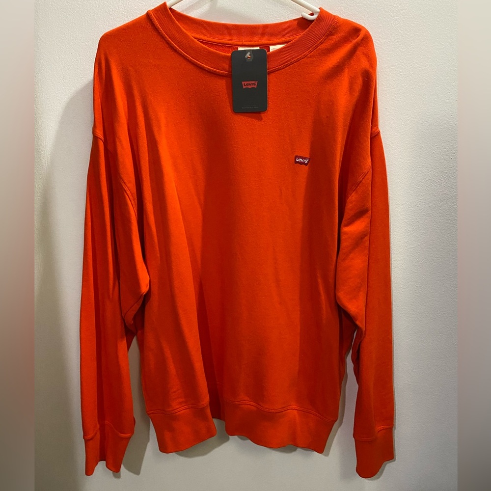 NWT Orange Levi’s Crewneck